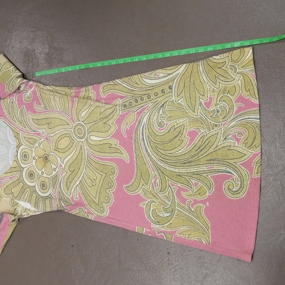 BEFORE + AGAIN SUPER CUTE SPRING COLORED 3/4 LENGTH SLEEVE DRESS - Picture 7 of 11